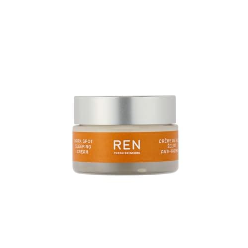 Image of REN Overnight Glow Dark Spot Sleeping Cream, 15ml – Brightening Night Cream with Encapsulated Algae Complex, Clinically Proven to Reduce Dark Spots and Hyperpigmentation in 7 Days