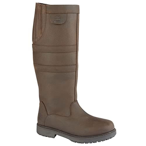 Image of Woodland Ladies Country Style Waterproof, Breathable Waxy Brown Leather Boots (UK 6)