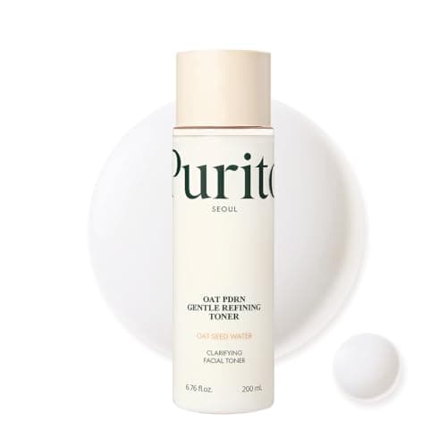 Image of PURITO Oat PDRN Gentle Refining Toner 200 mL 6.76 fl.oz, Korean Oat Exfoliating Toner 99% Pure Oat PDRN, Hydrating & Clarifying Formula for Acne-Prone Skin, Vegan, Non-Comedogenic, Gentle Daily Use