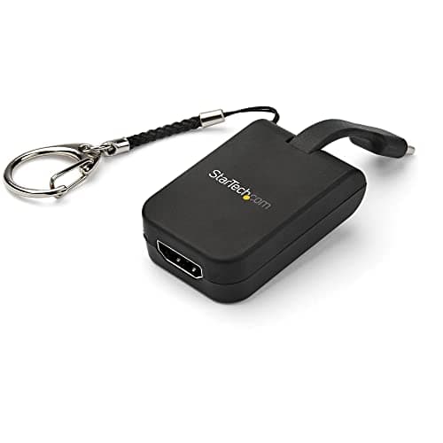 Image of StarTech.com Compact USB C to HDMI Adapter - 4K 30Hz USB Type-C to HDMI Video Display Converter with Keychain Ring - USB-C DP Alt Mode to HDMI Monitor Dongle - Thunderbolt 3 Compatible (CDP2HDFC)
