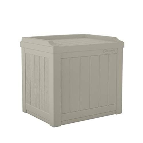 Image of Suncast Small Light Taupe Storage Seat
