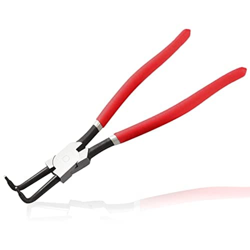 Image of LEONTOOL 13-Inch Snap Ring Plier Heavy Duty Internal Circlip Pliers Bent Jaw Tip Diameter 0.12" for Installing Removing Retaining Ring