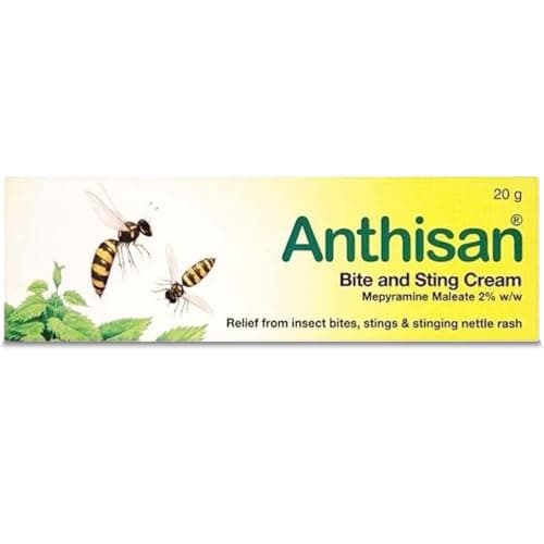 Image of Anthisan Bite & Sting Cream Relief from insect bites, stings & stinging nettle rash, 20 g ( Pack of 1)