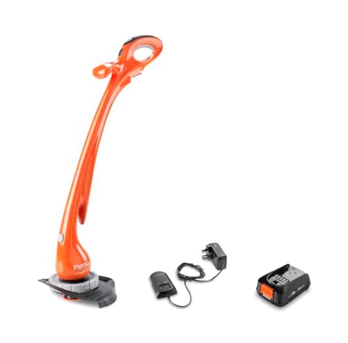 Image of Flymo EasiTrim 250 2-in-1 Cordless Grass Trimmer KIT - 18V 2.0 POWER FOR ALL Battery and Charger included, 25cm Cutting Width, Edging mode, Automatic line feed, Lightweight for easy trimming