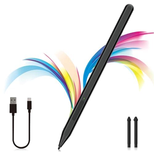 Image of Stylus Pen for Microsoft Surface Pro 12/11/10/9/8/X/7+/6/5/4/3,Surface Go 4/3/2/1,Surface Laptop 1-6/Studio/Book 3/2/1 with Eraser Side Button,Palm Rejection,Tilt Function,1024 Pressure