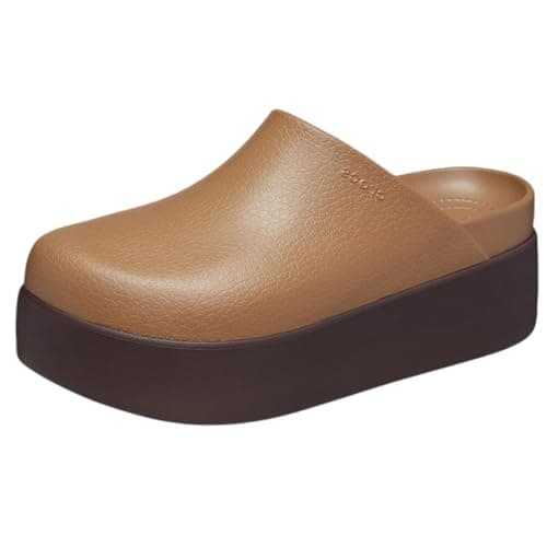 Image of Crocs, Women, Dylan Platform Clog, Sepia, 6 UK Women