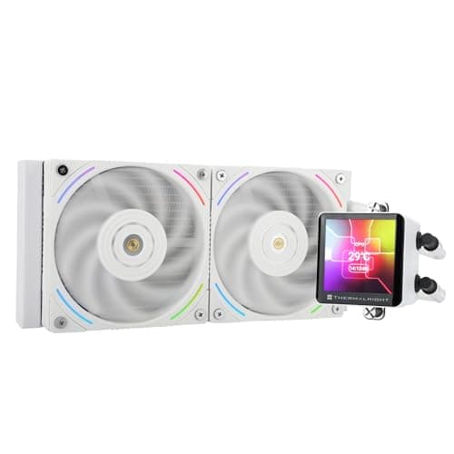 Image of Thermalright Frozen Vision 240 White Liquid CPU Water Cooler with 120mm PWM Fan,2.88-inch square image IPS LCD Display,Computer Water Cooling for AM4/AM5,Intel lga1851/1700/115X/1200/2011
