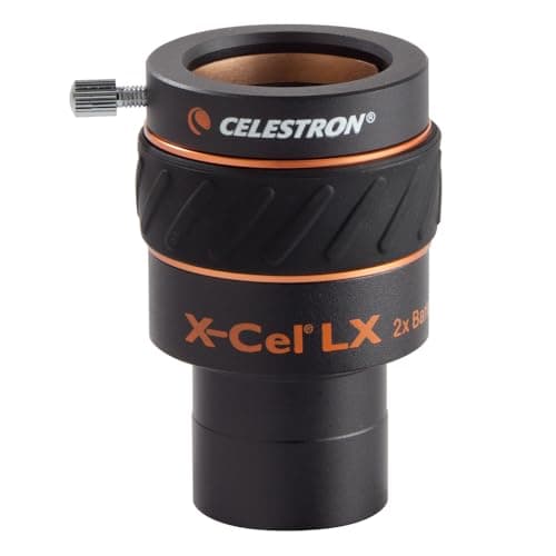 Image of Celestron 93529 1.25 Inch X-Cel LX 2x Barlow Lens, Black