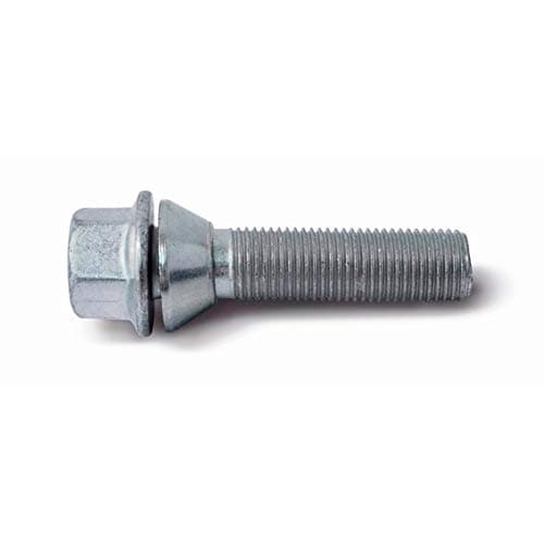 Image of H&R Wheel bolt Taper-Head with movable cone M14x1.50 - Length 53mm (e.g. compatible with BMW, Volvo)