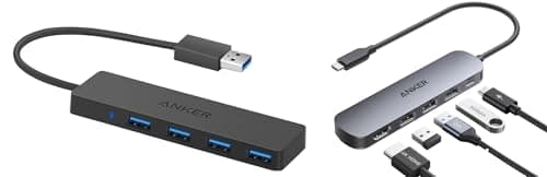 Image of Anker USB C Hub, 5-in-1 USB Hub for Laptops, 4K HDMI Multiport Adapter with 90W Max Power Delivery & 4-Port USB 3.0 Ultra Slim Data Hub for Macbook