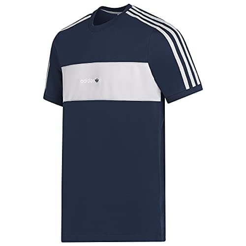 Image of adidas Originals Mens T Shirt Crew Neck Trefoil Logo Tee Blue GK9692 (Medium)