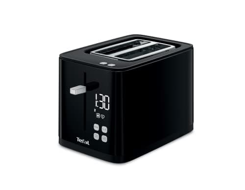 Image of Tefal Smart 'N' Light 2 Slice Digital Toaster TT640840, Black