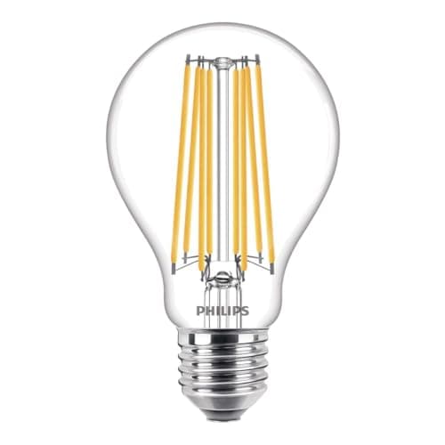 Image of Philips CorePro LED GLS A67 Light Bulb 17W 150W Equivalent E27 Edison Screw 2700K Very Warm White Clear Glass Classic Energy Saving Non-Dimmable LED Lamp for Home & Commercial Use
