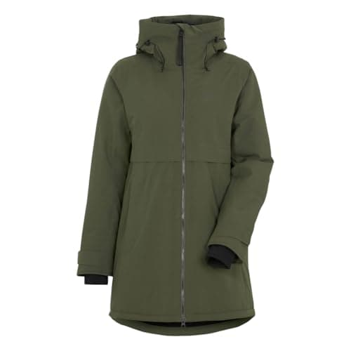 Image of Didriksons Women's Helle Parka 6 Jacket, Deep Green, 38