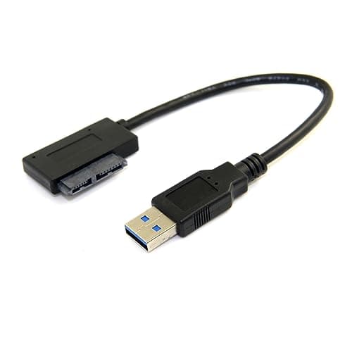 Image of cablecc USB 3.0 to 7+6 13pin Slimline Sata Adapter Cable for Laptop Cd DVD ROM Optical Drive