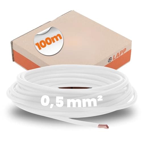 Image of 100 m Lapp 4510051 H05V-K 0.5 mm² White I Wiring Cable I Flexible Core Cable I PVC Single Core I Strand 0.5 mm² I Wiring