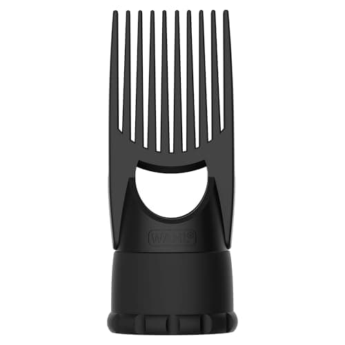 Image of Wahl OnePik Pik Attachment, Nozzle for Afro Hair Dryers, Pick Comb, Dryer Attachments, Concentrated Nozzles, Long Teeth, Effective Drying, Add Volume, Min Barrel Size: 46mm, Max Barrel Size: 50mm
