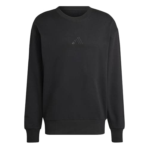 Image of adidas Men's ALL SZN FRENCH TERRY CREW, black, L Tall