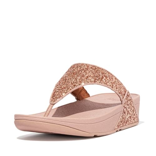 Image of Fitflop Women's Lulu Wedge Sandal, Rose Gold, 6.5 UK