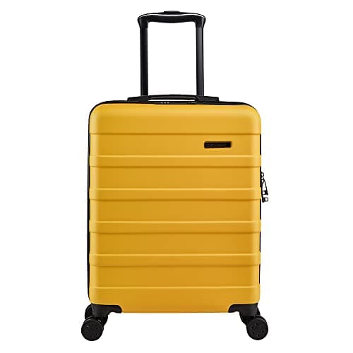 Image of Cabin Max Anode 55x40x20 Cabin Suitcase, Built in Lock, Lightweight Carry On, 8 Wheels, Wet Pocket, Suitable for Ryanair, Easyjet, Paid Hand Luggage Carry-Ons (55 x 40 x 20 cm 40l)