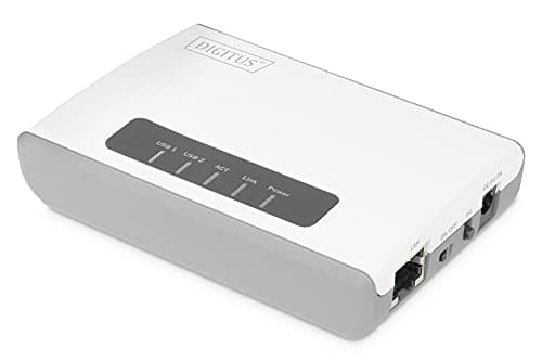 Image of Assmann Wireless 300N Multifunction Network Server 2-port, USB2.0, Network USB Hub, Print Server
