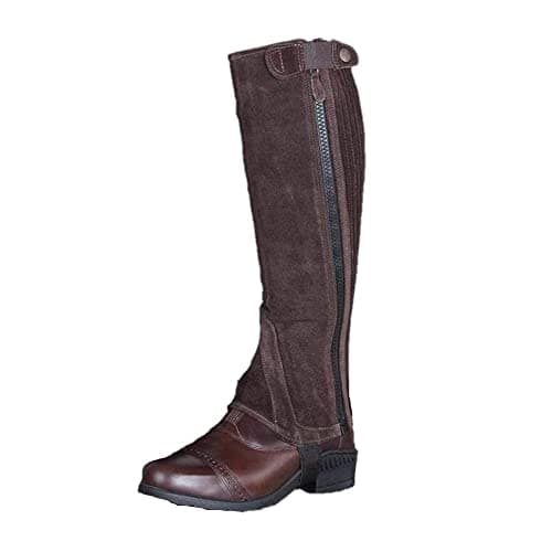Image of Shires Moretta Amara Suede Half Chaps in Brown - Adult Large, Brown