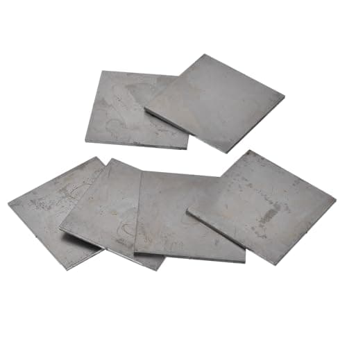 Image of uxcell 3x3 Inch Mild Steel Welding Plate, 11 Gauge Welding Practice and Training for MIG, TIG, ARC, Gas, Stick, 12PCS