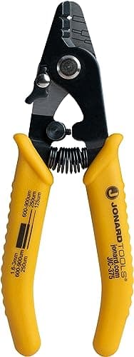 Image of Jonard Tools JIC-375 Three Hole Fibre Optic Stripper with TPR Handle, 6" Length