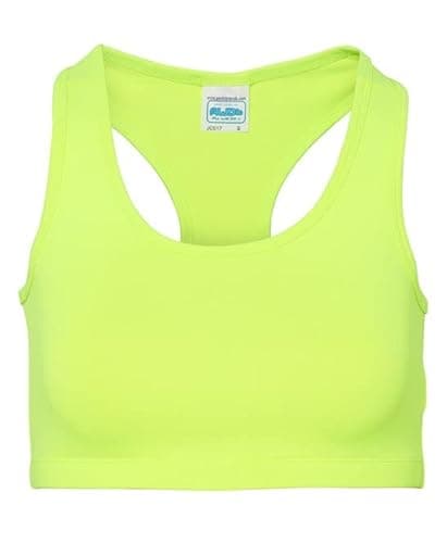 Image of AWDis Womens Cool Sports Crop Top Electric Yellow