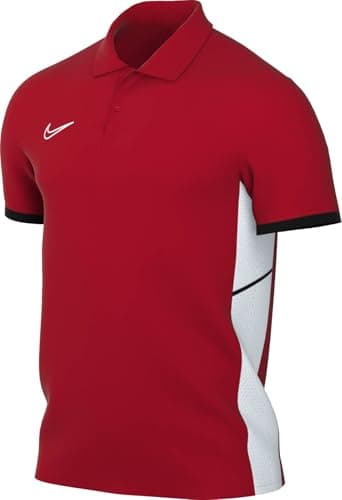 Image of NIKE FZ9759-657 M NK DF ACD25 SS Polo Sweatshirt Men's University RED/Black/White/White Size L