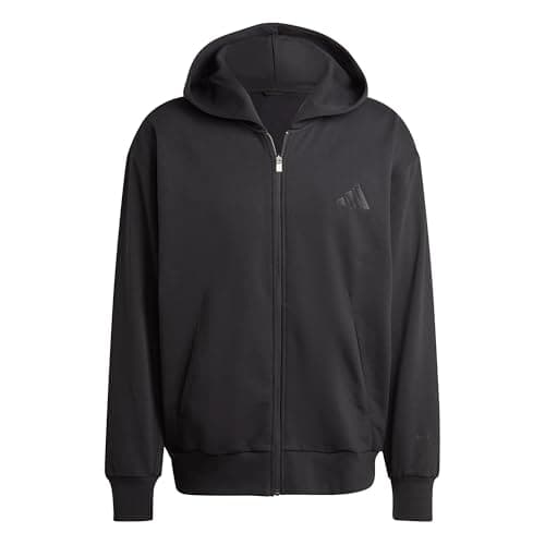 Image of adidas Men's All SZN Fleece Full Zip Hoodie, Black, XL