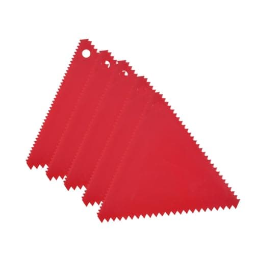 Image of 5X Adhesive Spreader Reusable Trowel for Polyester Resin Putty Applying Glue Triangle