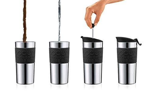 Image of Travel Press Travel Press Coffee Maker, Vacuum, Small, 0.35 L, 12 Oz, S/S, Black