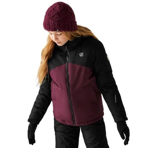 Image of Dare2b Unisex Kids Impose V Ski Jacket, Black Fig, 14 Years EU