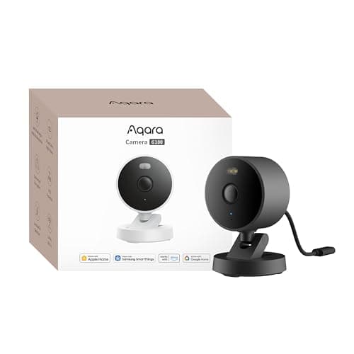 Image of Aqara G100, 2K Indoor/Outdoor Security Camera, HomeKit Secure Video, 2-Way Audio, Spotlight Color/IR Night Vision, AI Detection, 140° FOV, Wi-Fi 6, Supports HomeKit, Alexa, Google and IFTTT, Black