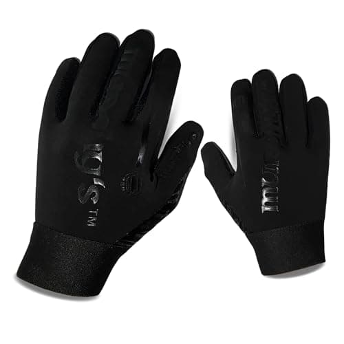 Image of Murphys Gaelic Football Adult's Players Gloves, Premium Latex, GAA Superior Grip, Durable and Breathable Design Elasticated Wristband, Black, 10 - Large