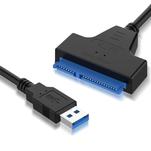 Image of YIXINHE USB 3.0 to SATA III hard drive cable and restorer - portable, plug and play - suitable for high-speed data transfer of 2.5-inch SSD/HDD