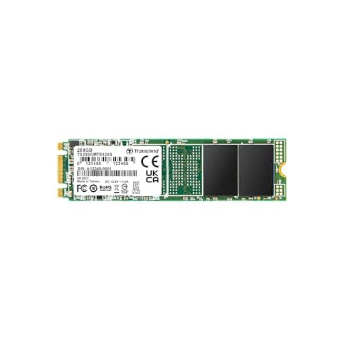 Image of Transcend MTS825S 250GB SATA III 6Gb/s SSD, Read/Write up to 500/330 MB/s with 3D Nand Flash TS250GMTS825S