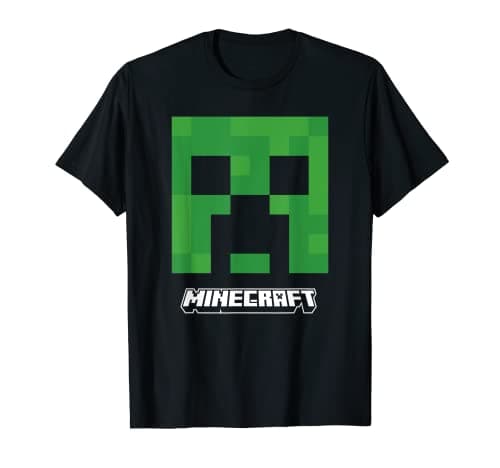 Image of Minecraft Creeper Big Face Logo T-Shirt