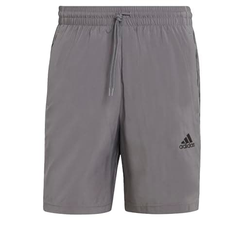 Image of adidas Men's AEROREADY Essentials Chelsea 3-Stripes Shorts, Grey Five/Black, S Tall