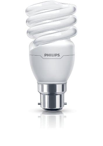 Image of Philips Tornado Compact Fluorescent Spiral Light Bulb (B22 Bayonet Cap), 15 W - Warm White