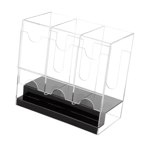 Image of MIDOKSTUA Clear ABS Card Holder Box with Push Mechanism Card Dispenser
