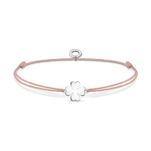 Image of Thomas Sabo Bracelet cloverleaf 925 Sterling Silver, Nylon