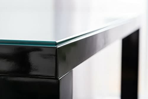 Image of Furniturebox UK Clear Tempered Glass Dining Table Top Protector Topper 150 x 90 x 0.6 cm