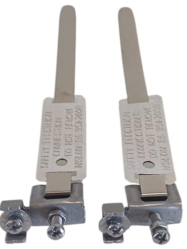 Image of Adjustable Earth Bonding Clamps, 12-32mm Pipe Size, Terminal A-D EC14, Pack of (2)