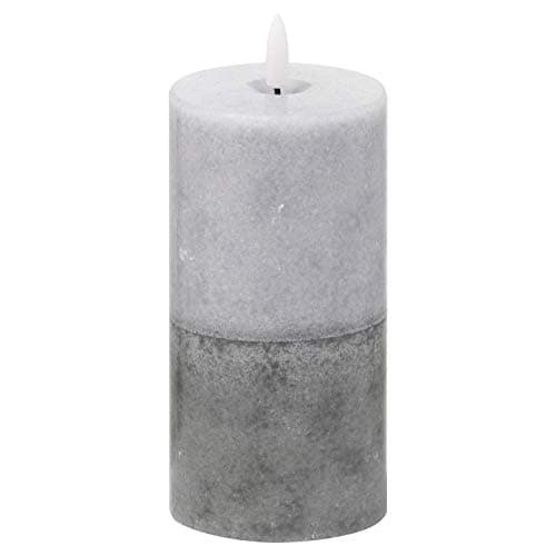 Image of Hill 1975 Luxe Collection Natural Glow 3X6 Grey Dipped Led Candle