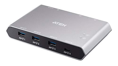 Image of ATEN 2-Port USB-C Gen 2 Sharing Switch with Power Pass-through | US3342 UK | #1 KVM Market Leader