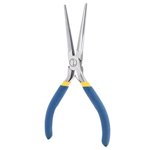 Image of WISEPRO 6-Inch Long Nose Pliers, Straight Needle Nose Pliers, Mini Long Nose Precision Wire Looping Pliers for Handmade Craft, Jewelry Making, Bending Wire and Small Object Gripping