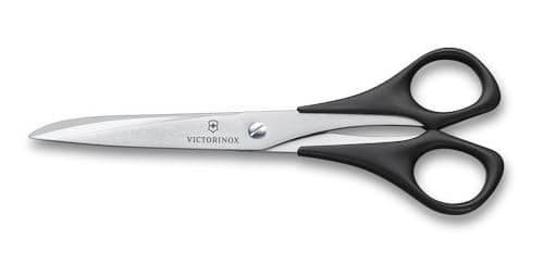 Image of Victorinox Household and Professional Scissors, Extra Sharp Blade, 16 cm, Robust Plastic Handle, Stainless Steel, Black