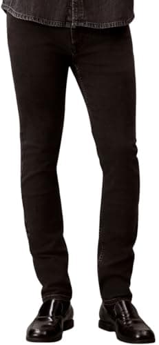 Image of Calvin Klein Men’s Essential Black Skinny Fit Jeans, Black (Ck Essential Black), 32W/34L